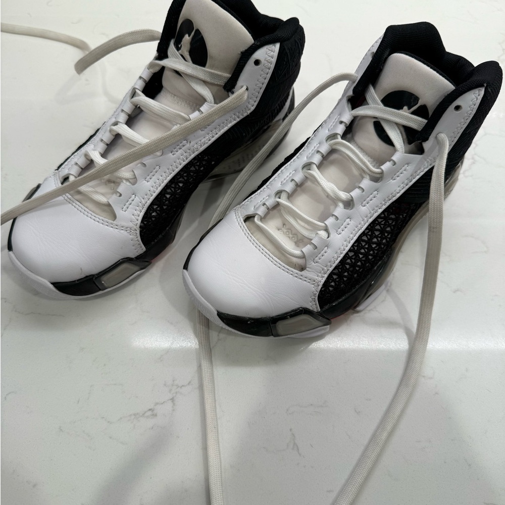 Black & White Jordan Basketball Sneakers